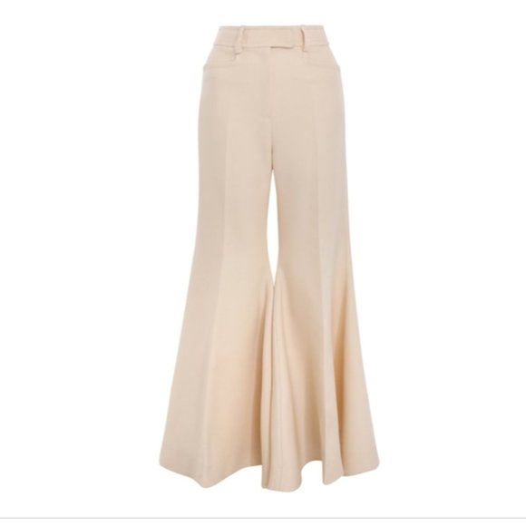 Zimmermann Kaleidoscope Flared Cropped Pants with Belt - Picture 4 of 9